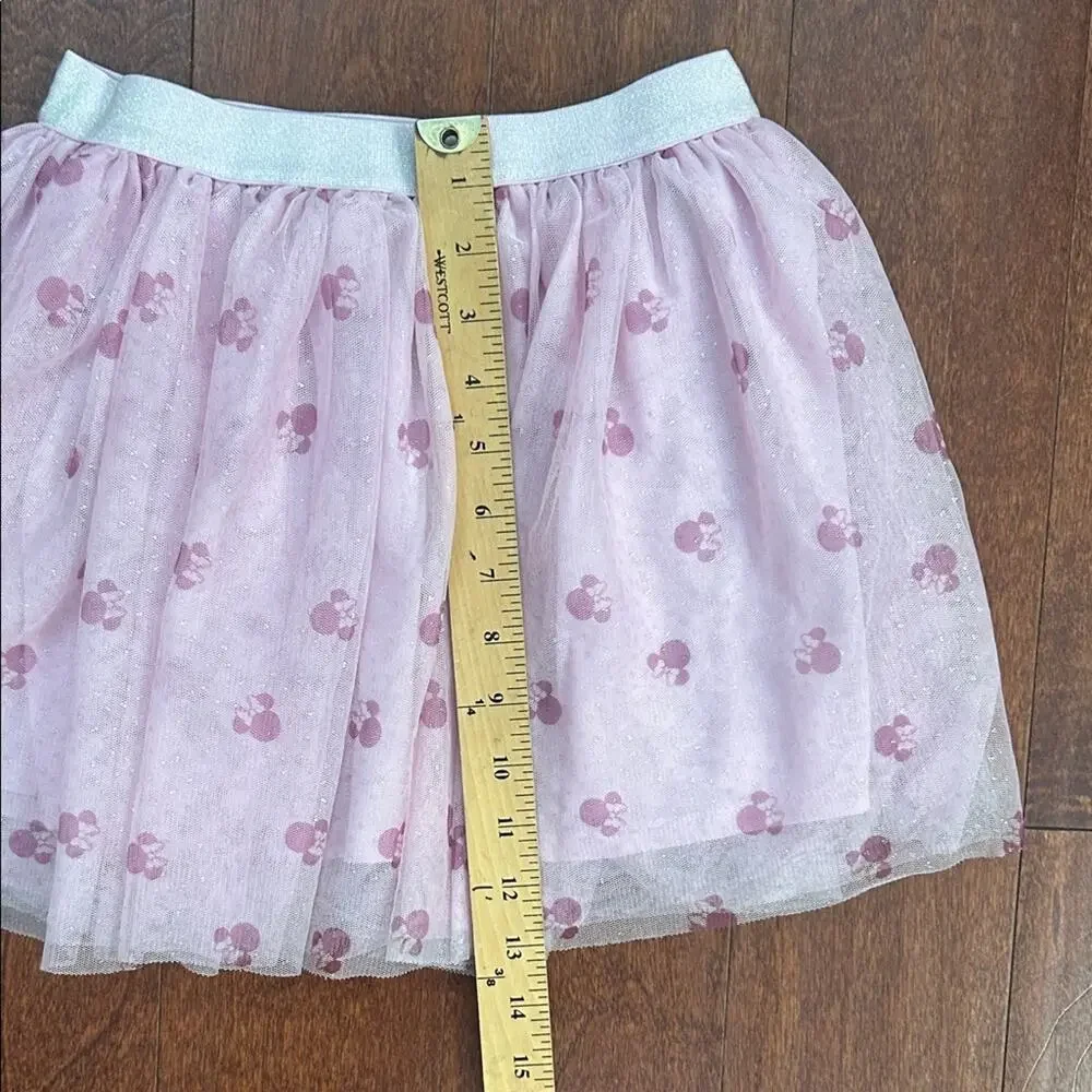 Disney Charming Pink Tulle Minnie Mouse Mini Skirt, Size 7